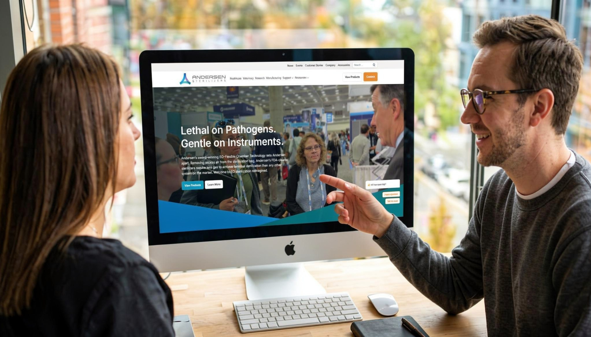 The Builders Agency walking a contractor client through their new website build