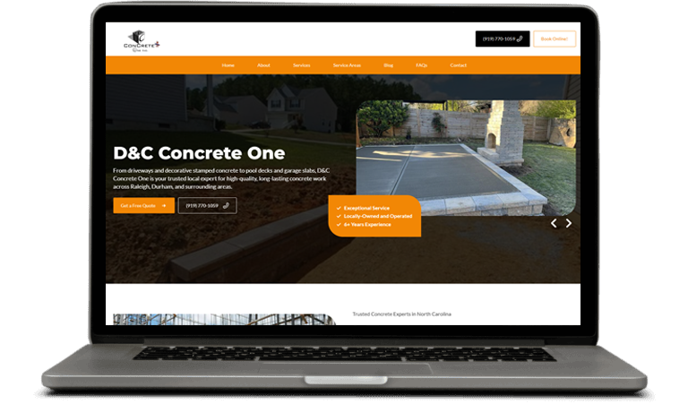 DC Concrete website