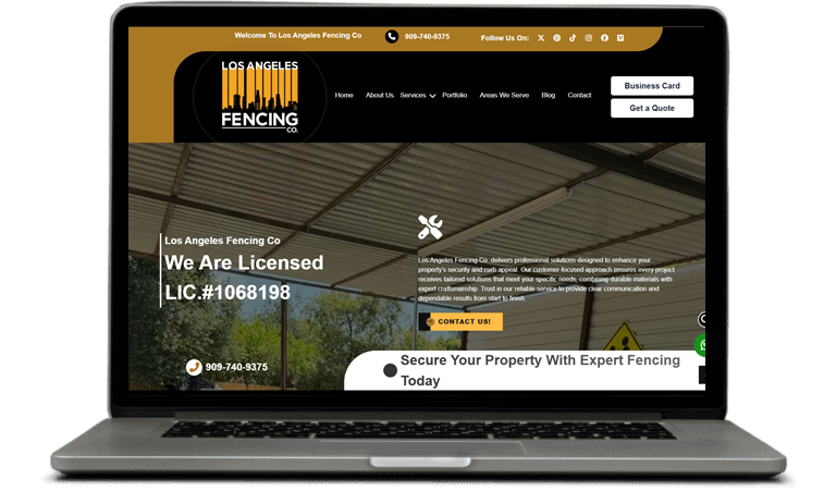 Los Angeles Fencing Co. website