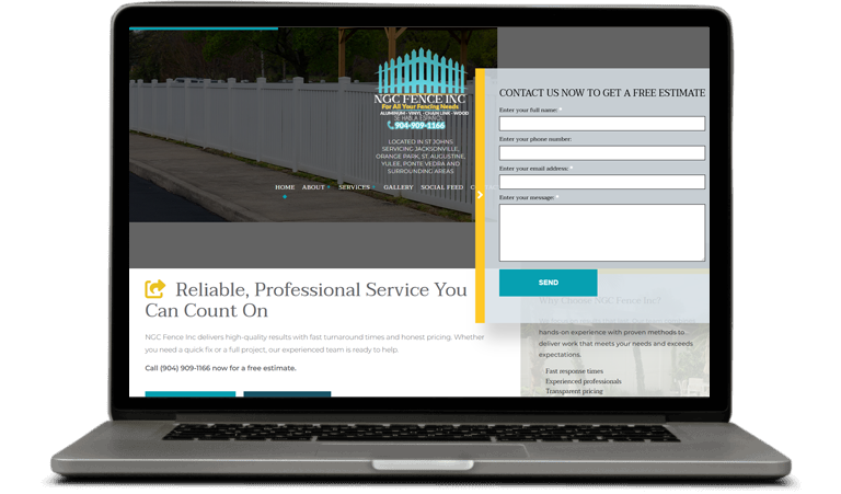 NGC Fence Inc. website